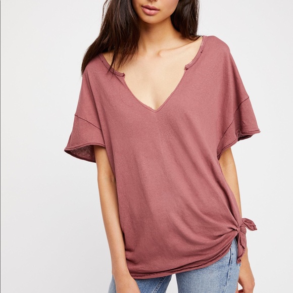 Free People Tops - 🌟FINAL🌟 We the Free “Lilly” tie v-neck (S)